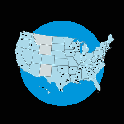 Map and Circle