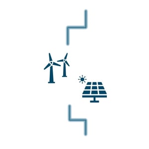 solar panel and windmill icons solar panel and windmill icons