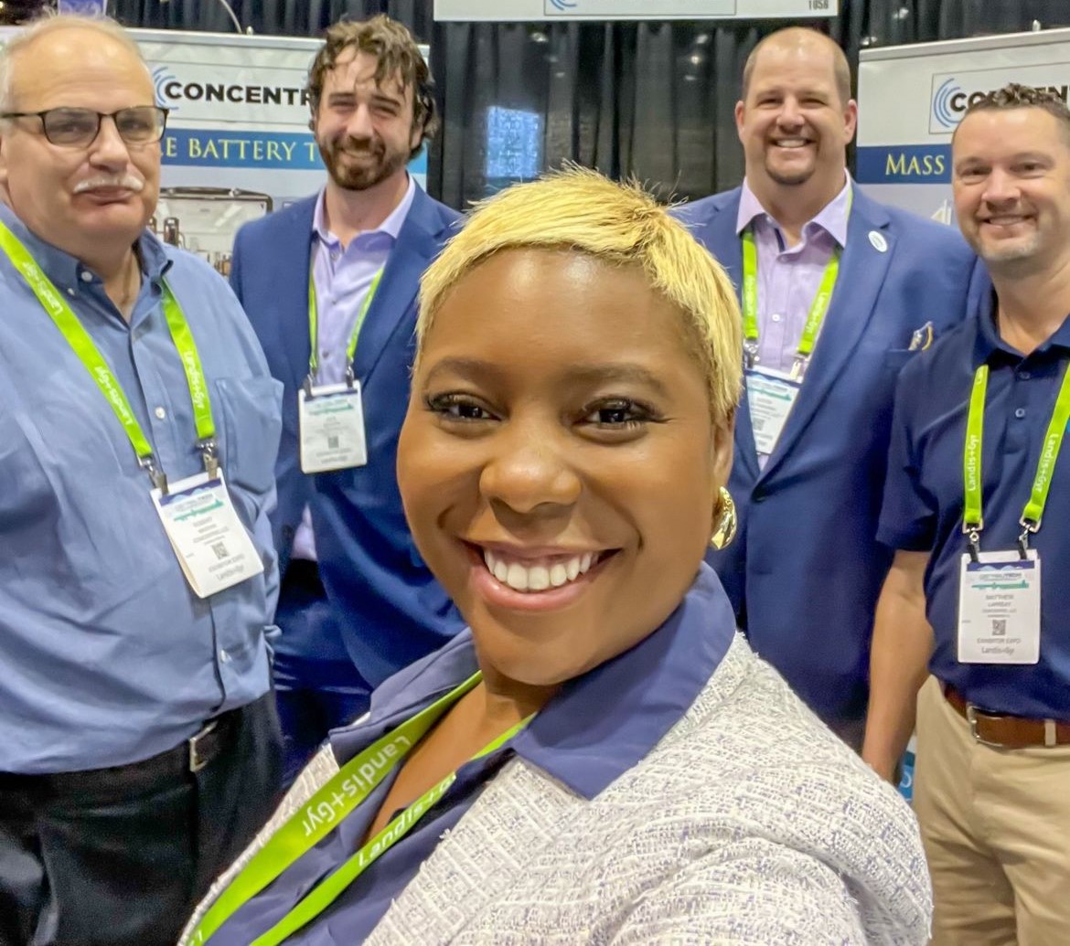 Energy Storage teammates at trade show Energy Storage teammates at trade show